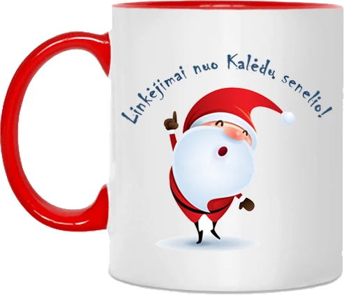 Puodelis "Linkėjimai nuo Kalėdų senelio"