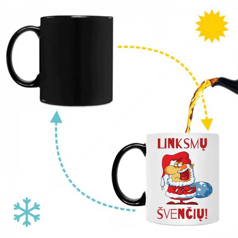 Puodelis "Linksmos šventės"