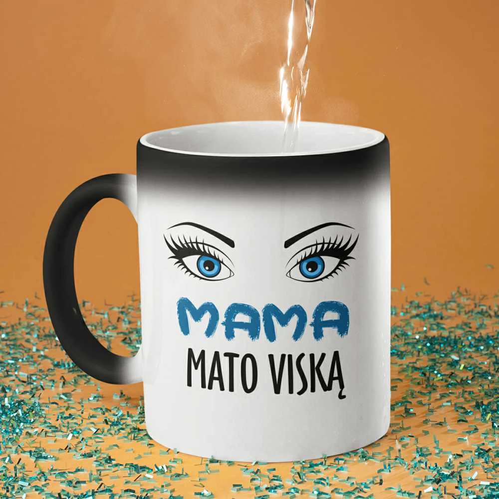 Puodelis "Mama mato viską"