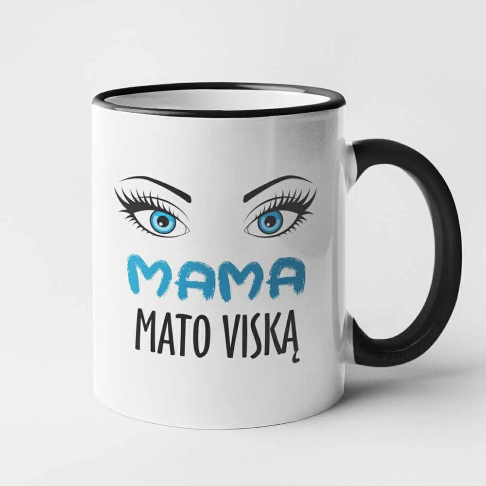 Puodelis "Mama mato viską"