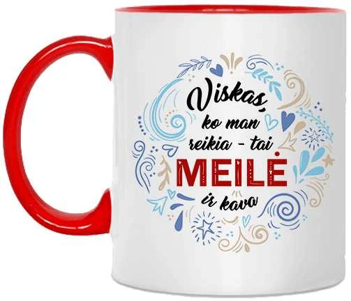 Puodelis "Meilė ir kava"