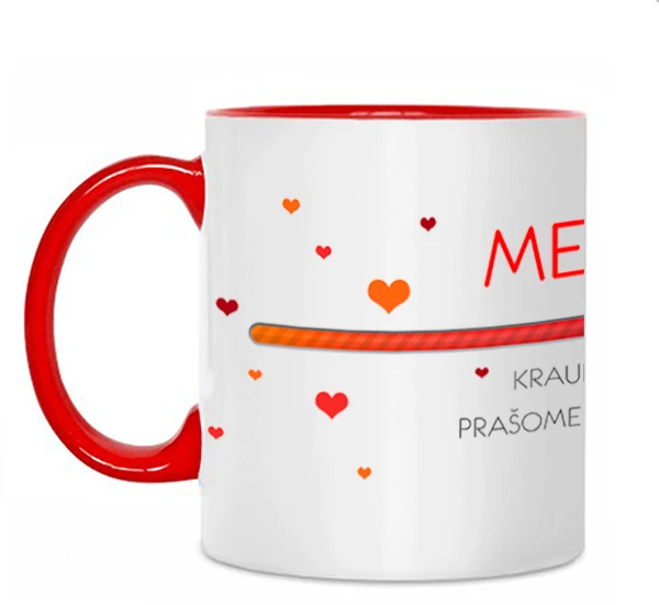 Puodelis "Meilė kraunasi"
