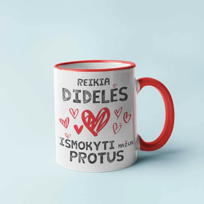 Puodelis "Mokytojo širdis"
