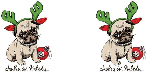 Puodelis "Mopso kalėdos"