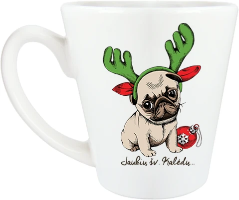 Puodelis "Mopso kalėdos"