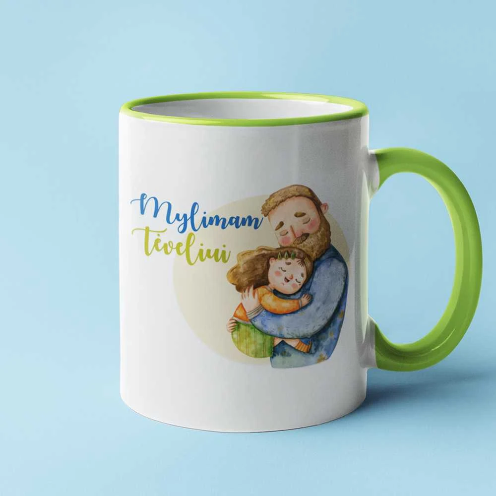 Puodelis "Mylimam tėveliui"