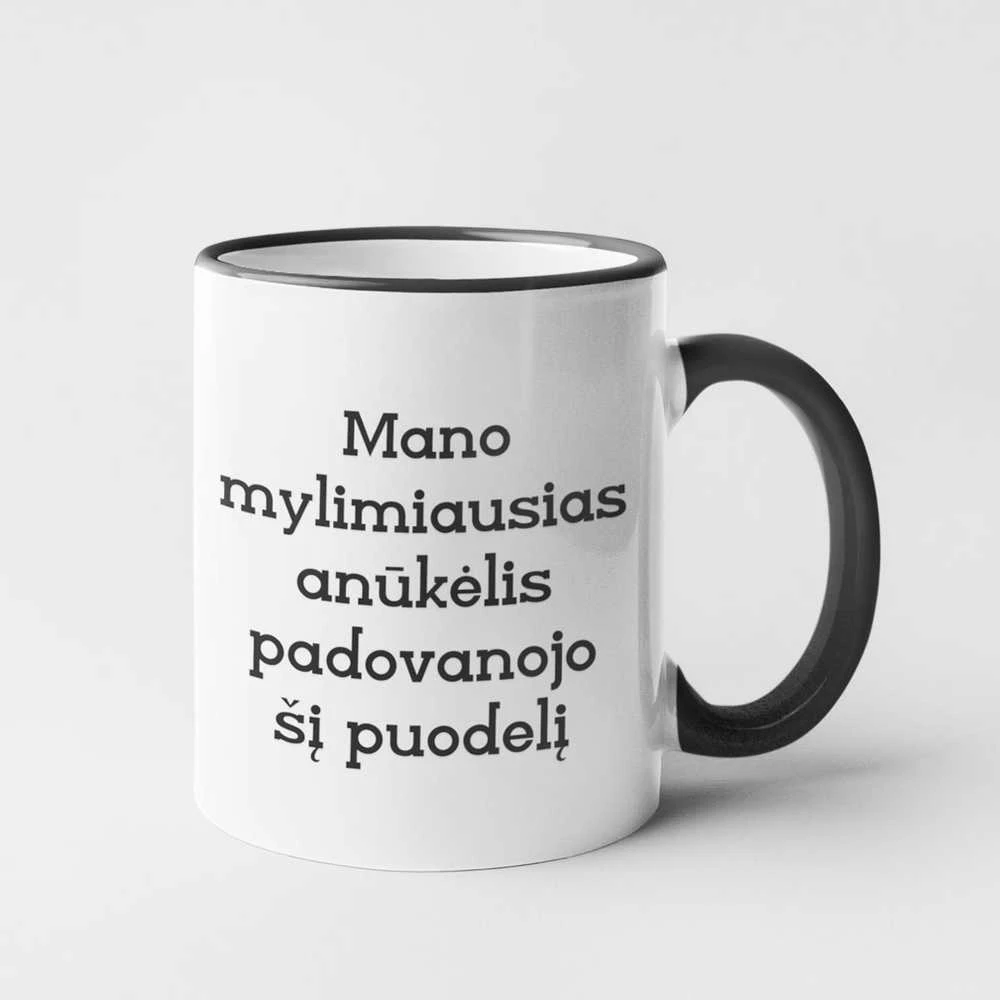 Puodelis "Mylimiausias anūkėlis"