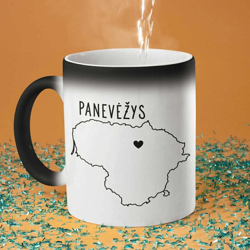 Puodelis "Panevėžys - širdis"