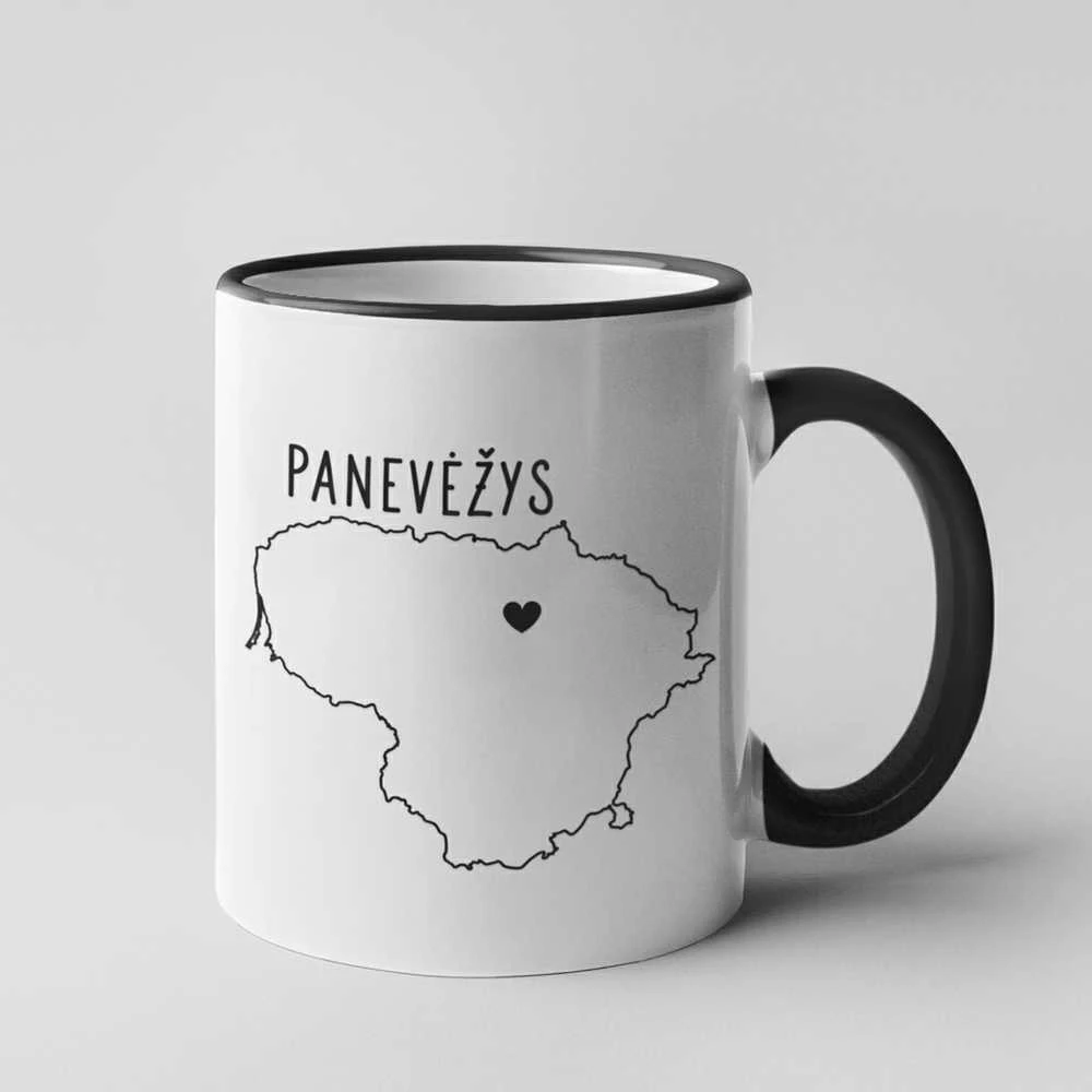 Puodelis "Panevėžys - širdis"