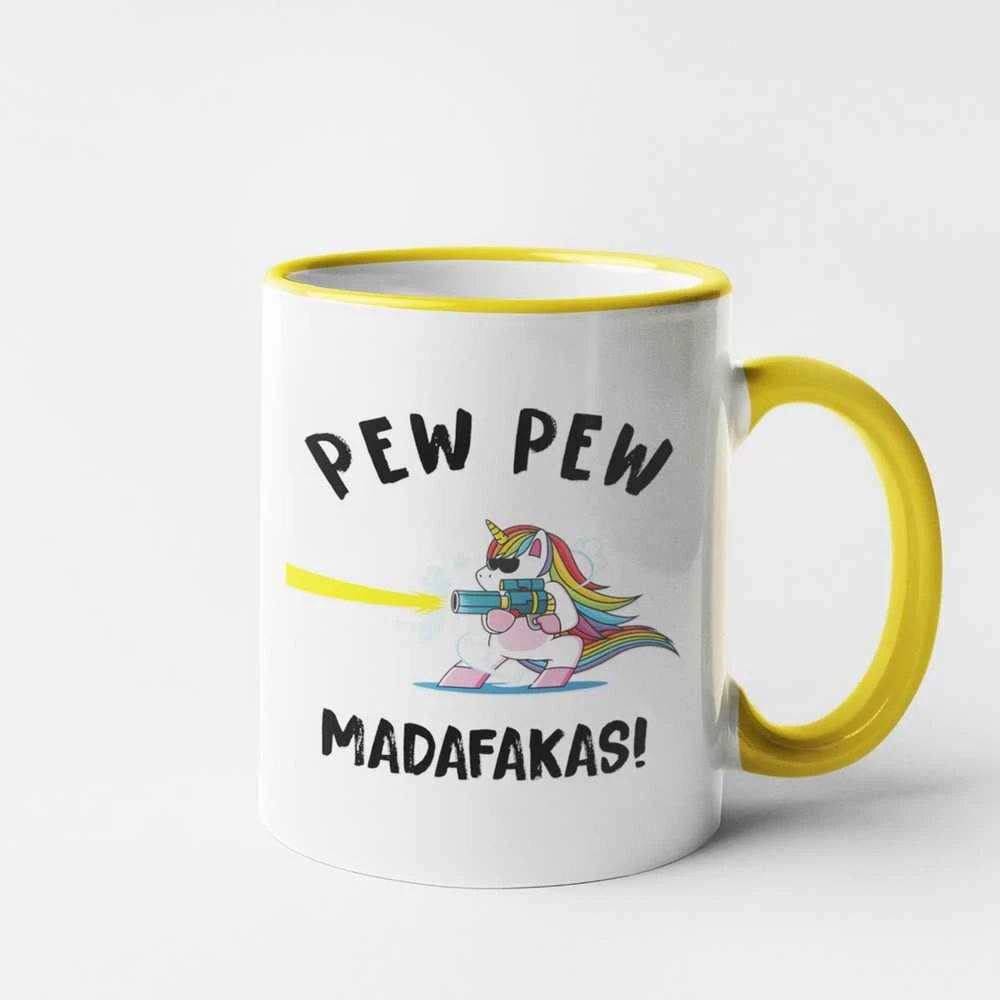 Puodelis "Pew Pew Vienaragis"