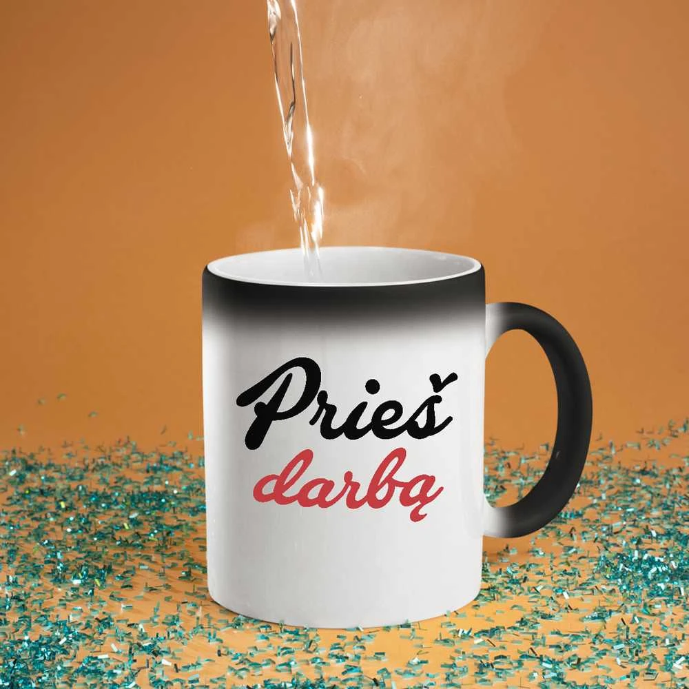 Puodelis "Prieš darbą"