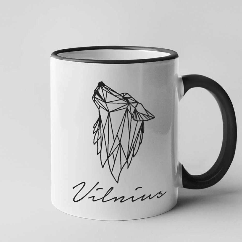 Puodelis "Staugiantis Vilkas"