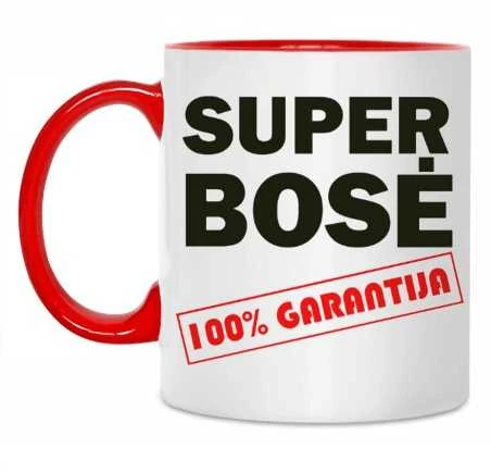 Puodelis "Super bosė"