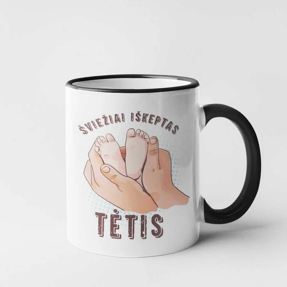 Puodelis "Šviežiai iškeptas tėtis"