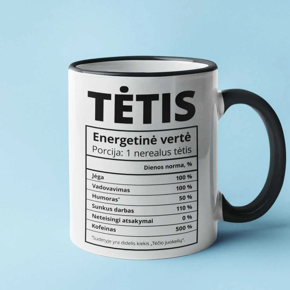 Puodelis "Tėčio sudėtis"