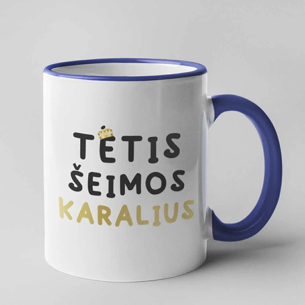 Puodelis "Tėtis šeimos karalius"