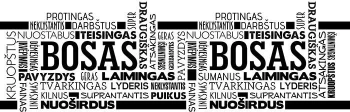 Puodelis "Tikras bosas"