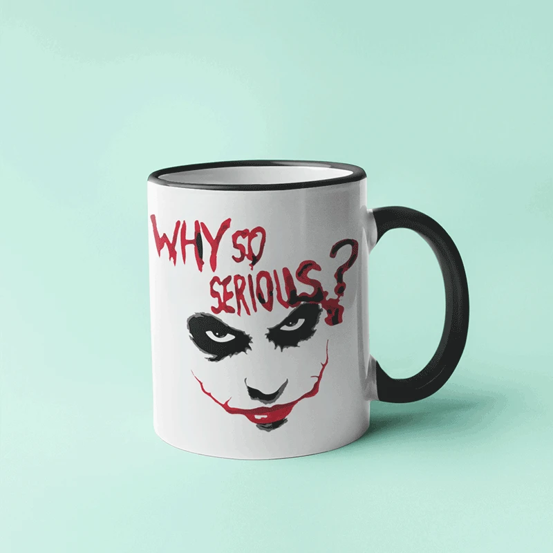 Puodelis "Why so serious?"