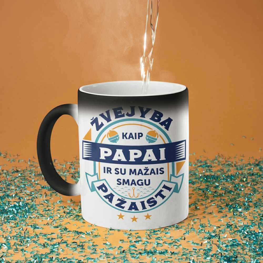 Puodelis "Žvejyba kaip papai"