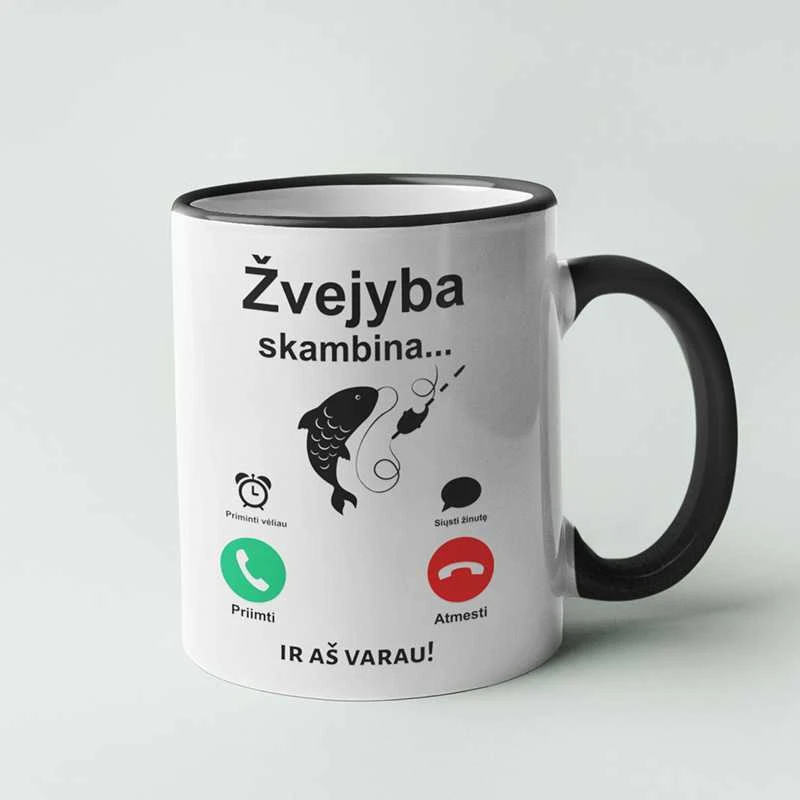 Puodelis "Žvejyba skambina"