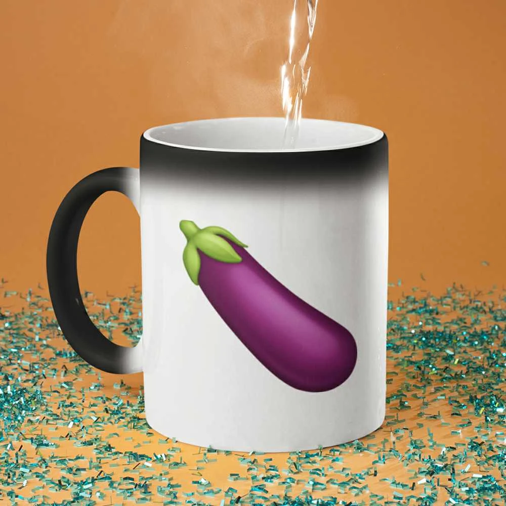 Puodelių komplektas "Eggplant and peach"