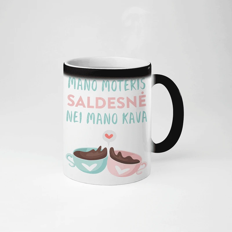 Puodelių komplektas porai "Meilė, kaip kava"