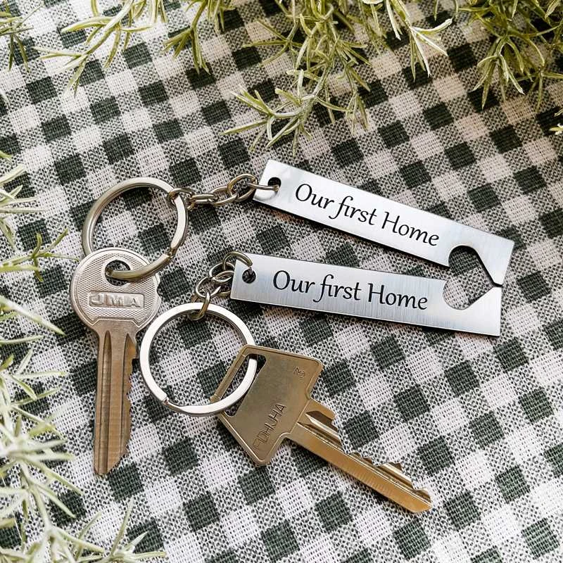 Raktų pakabukų komplektas "Our first home"
