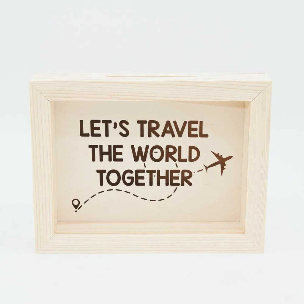 Rėmelis - taupyklė "Let's travel the world together"