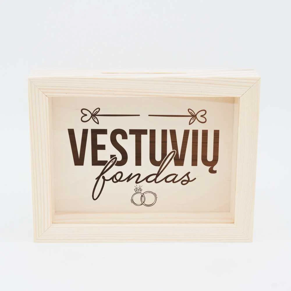 Rėmelis - taupyklė "Vestuvių fondas"