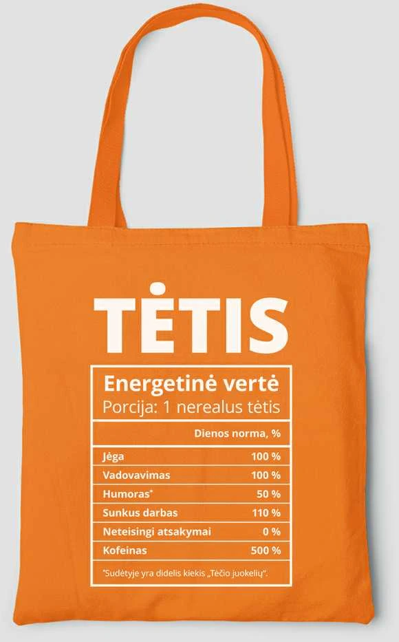 Spalvotas medžiaginis maišelis "Tėčio sudėtis"