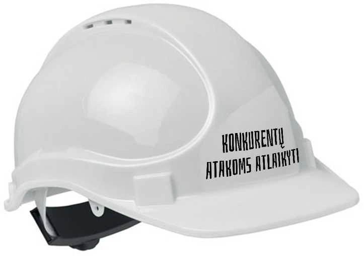 Statybinis šalmas "Konkurentų atakoms atlaikyti"