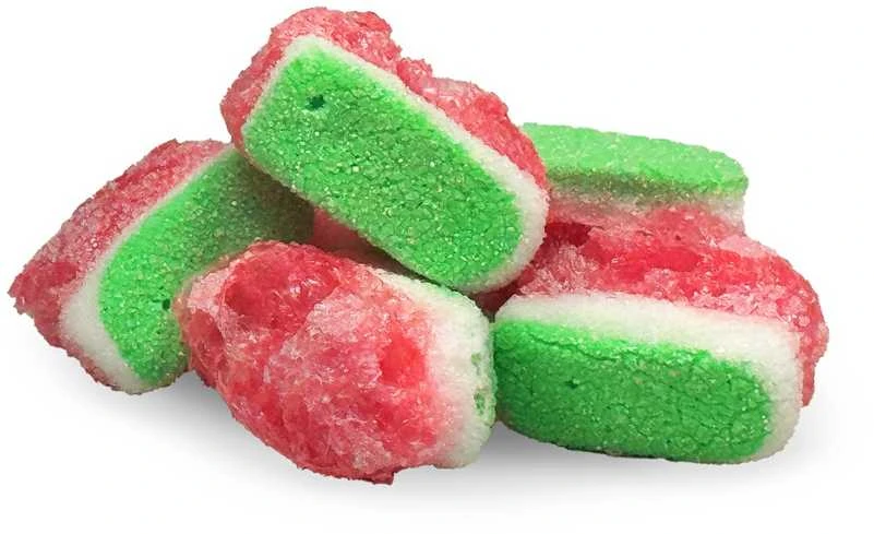 Supergarden STAR CANDIES šaltyje džiovinti guminukai "Arbūziukai", 50g