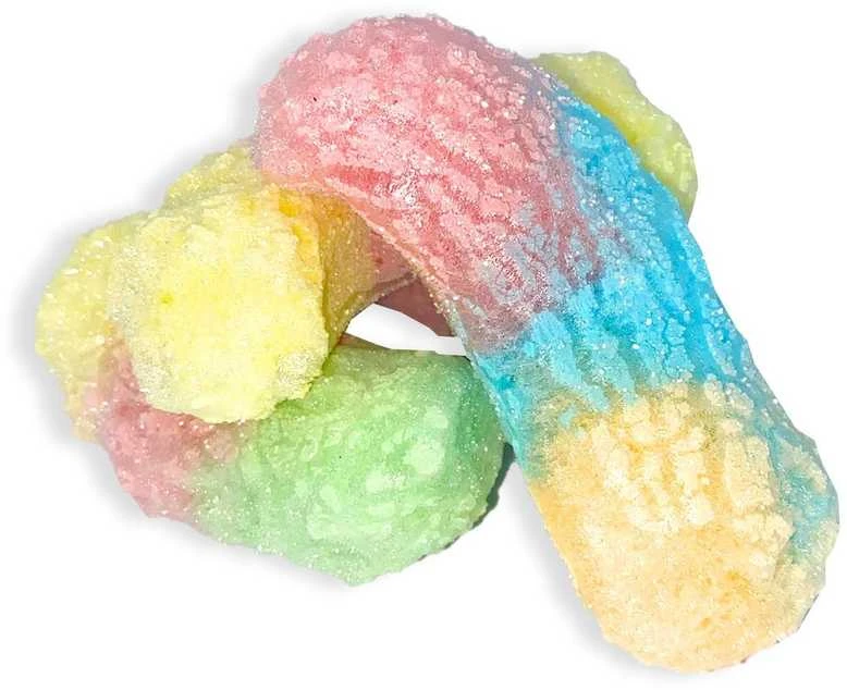 Supergarden STAR CANDIES šaltyje džiovinti guminukai "Worms", 20g