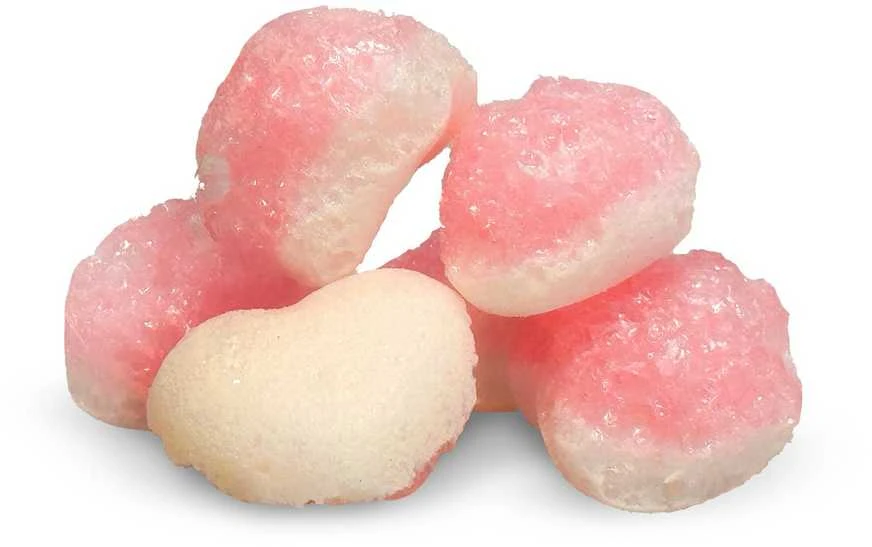Supergarden STAR CANDIES šaltyje džiovinti guminukai "Hearts", 30g.
