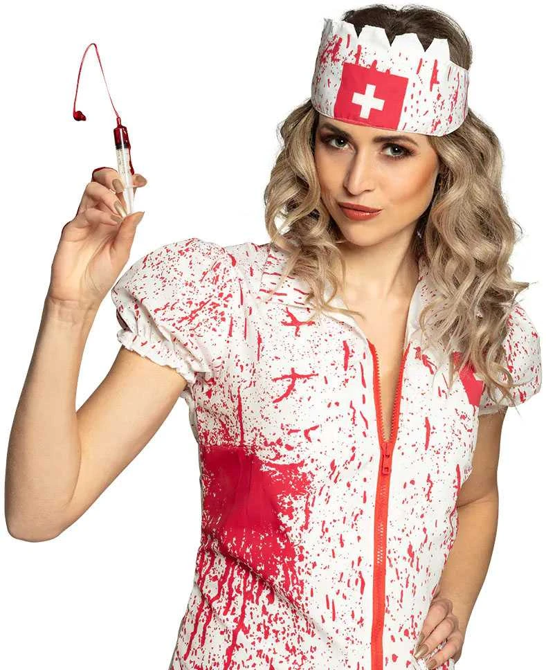 Švirkšto ir netikro kraujo rinkinys "Horror nurse"