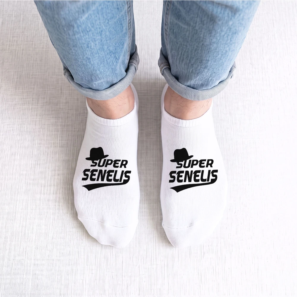 Trumpos vyriškos kojinės "Super senelis"