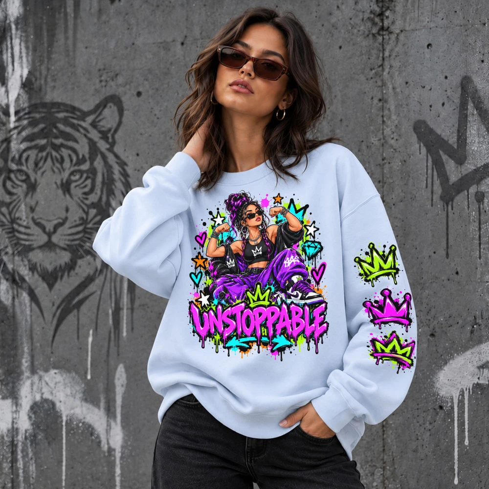 Unisex pastelinis džemperis "Unstoppable"