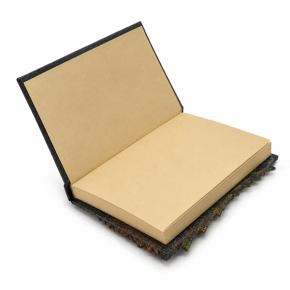 Mirtop Odinė retro užrašų knygelė su raktu ir dirželiu 18x13, 200 psl.