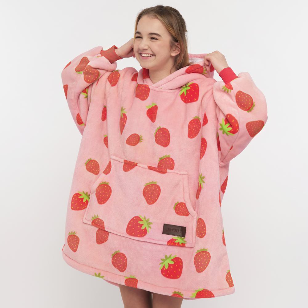 Vaikiškas BARAMOOR džemperis - pledas "Strawberry"
