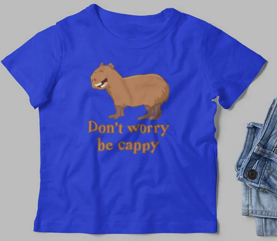 Vaikiški marškinėliai "Don't worry be cappy"