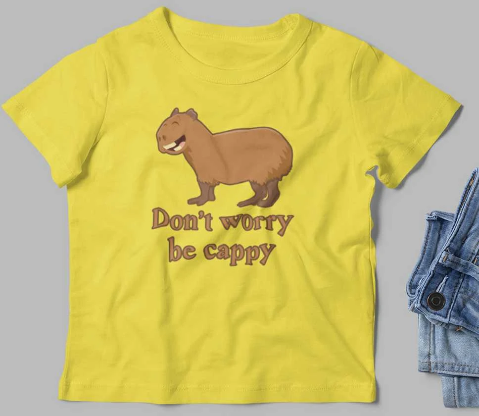 Vaikiški marškinėliai "Don't worry be cappy"