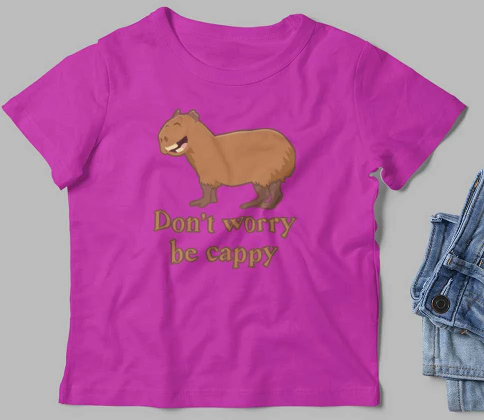 Vaikiški marškinėliai "Don't worry be cappy"