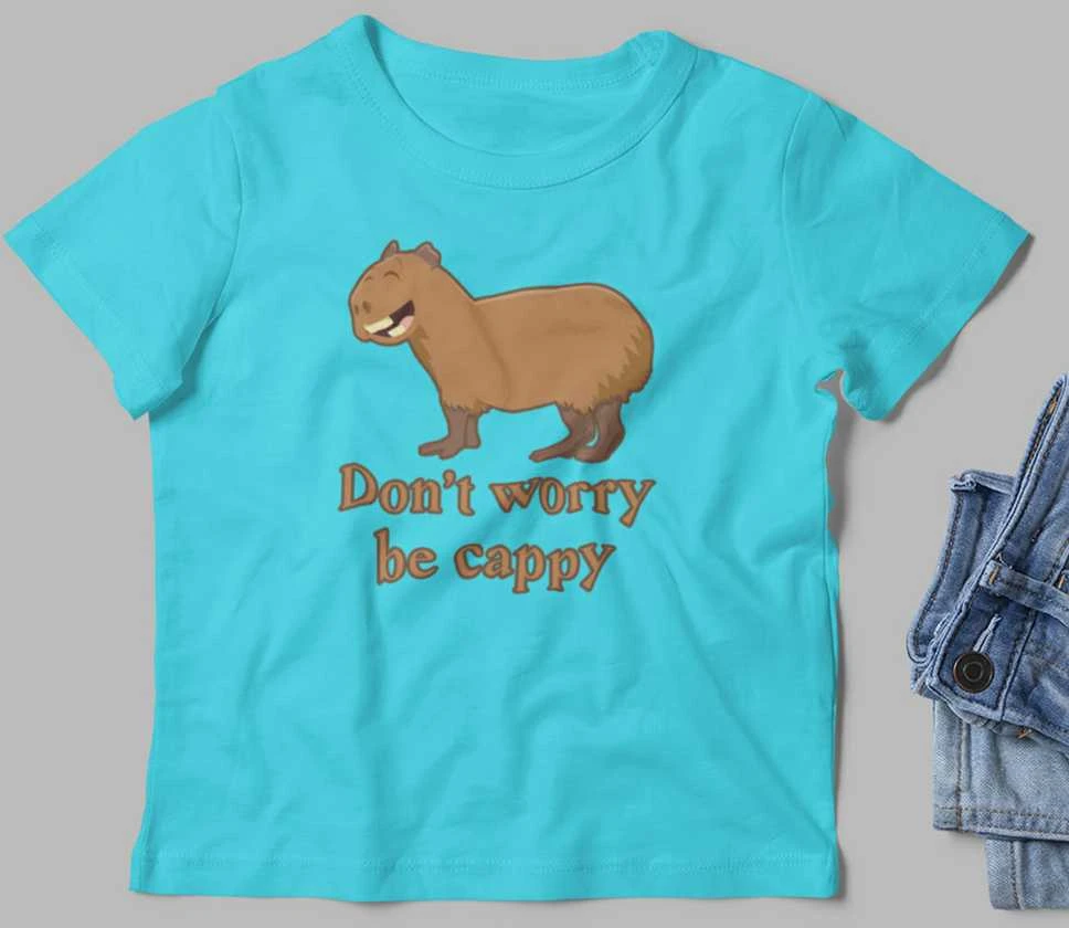 Vaikiški marškinėliai "Don't worry be cappy"