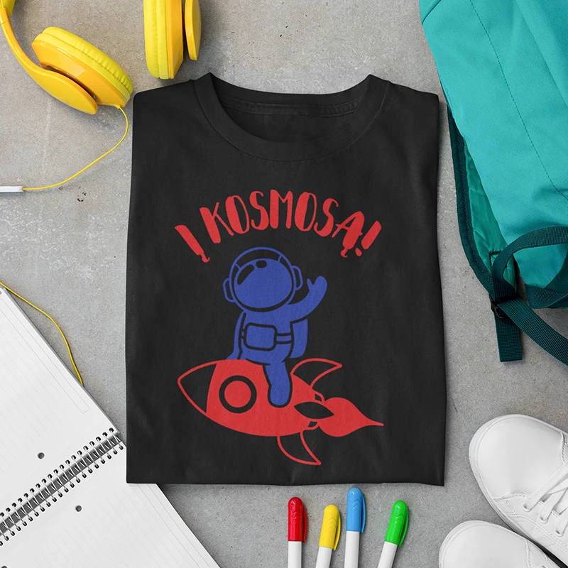 Vaikiški marškinėliai "Į kosmosą"