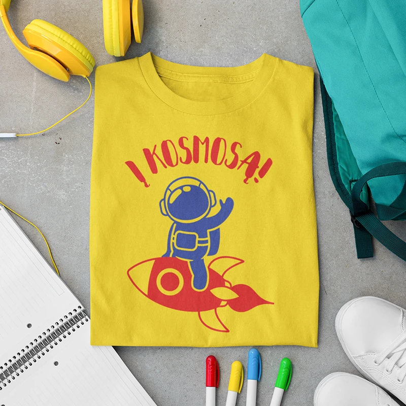 Vaikiški marškinėliai "Į kosmosą"