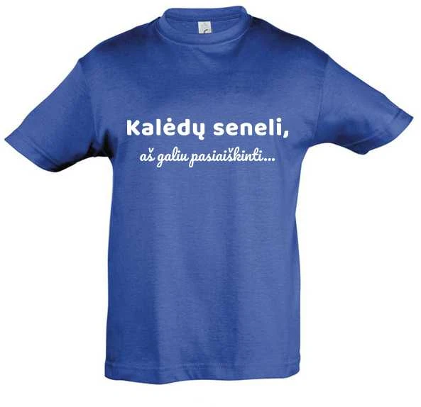 Vaikiški marškinėliai "Kalėdų seneli, aš galiu pasiaiškinti"