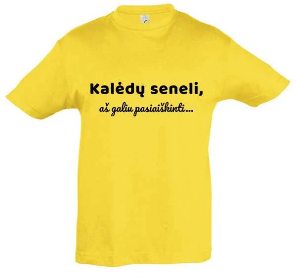 Vaikiški marškinėliai "Kalėdų seneli, aš galiu pasiaiškinti"