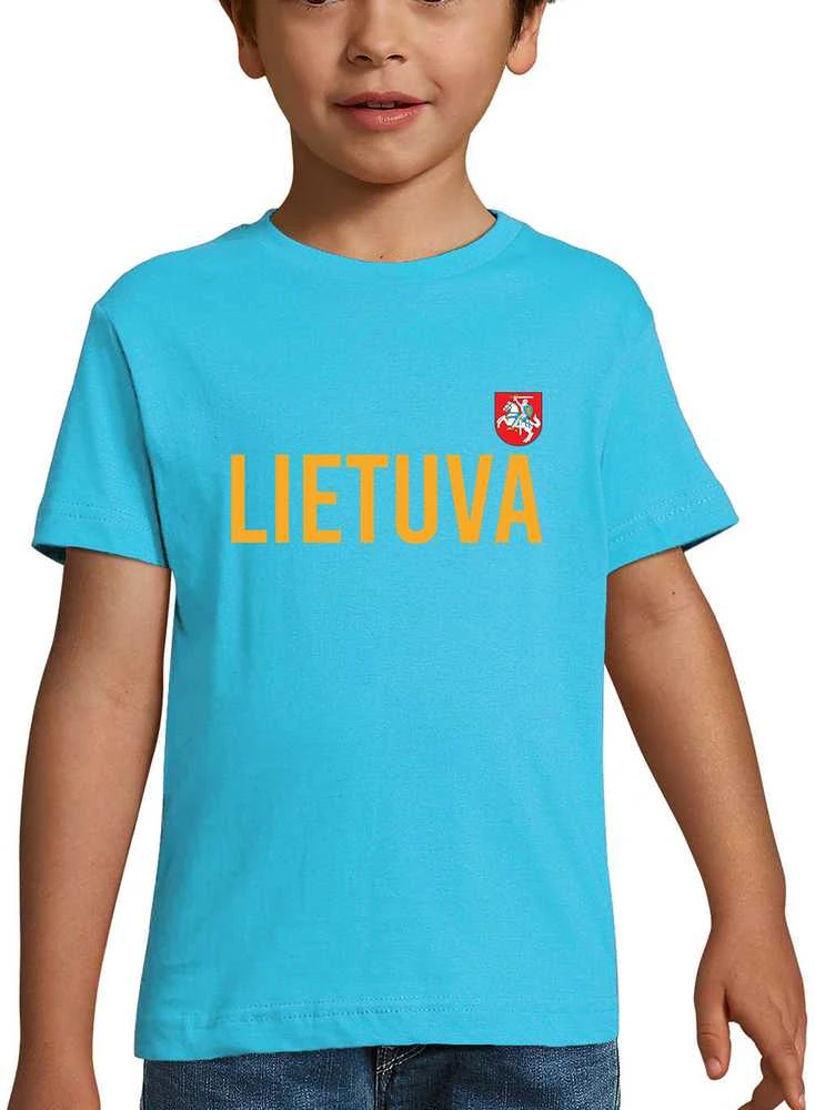 Vaikiški marškinėliai "Lietuva su herbu"