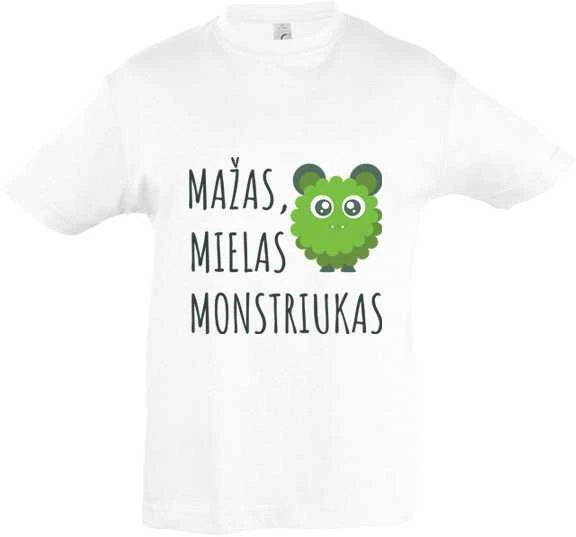 Vaikiški marškinėliai "Mažas mielas monstriukas"