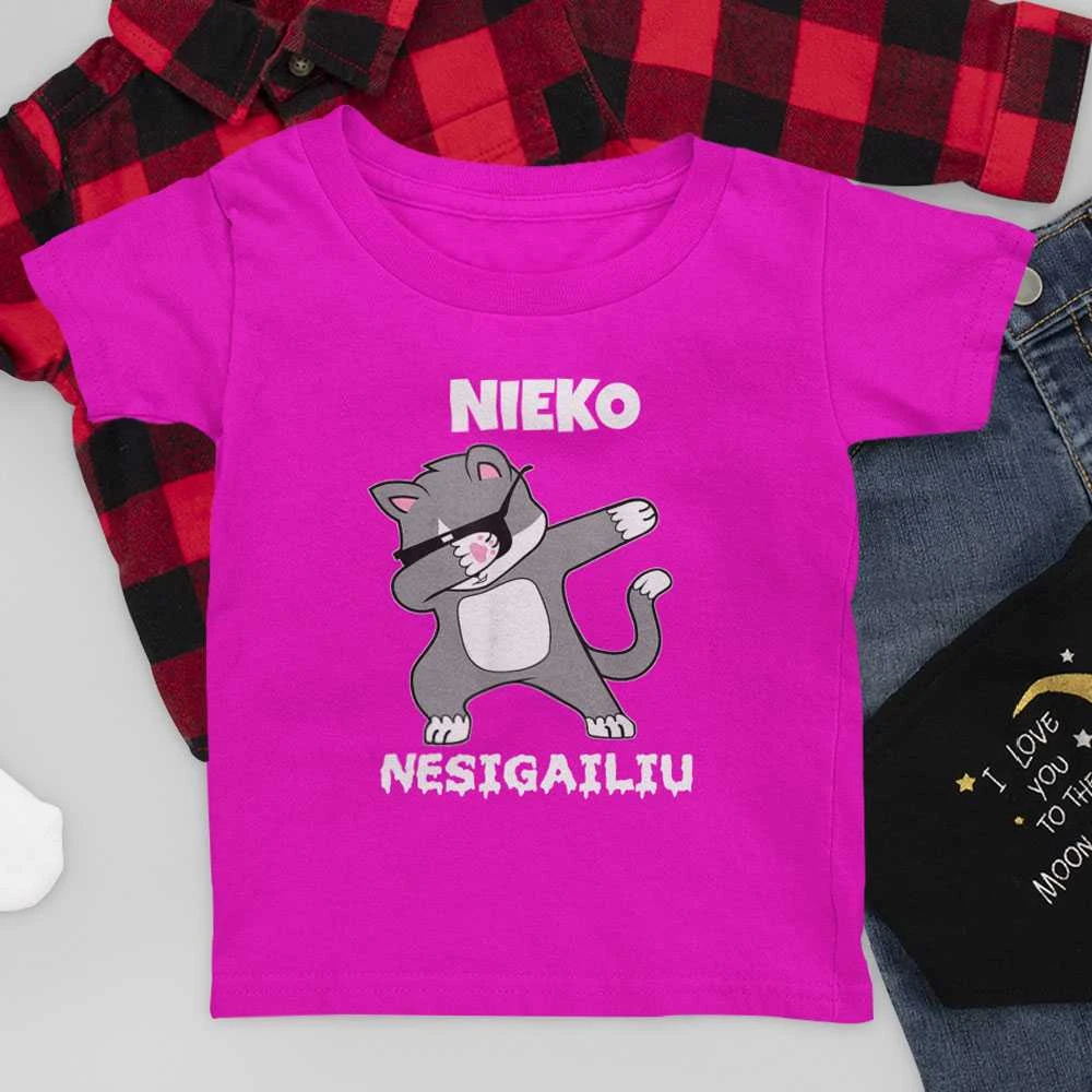 Vaikiški marškinėliai "Nieko nesigaliu"